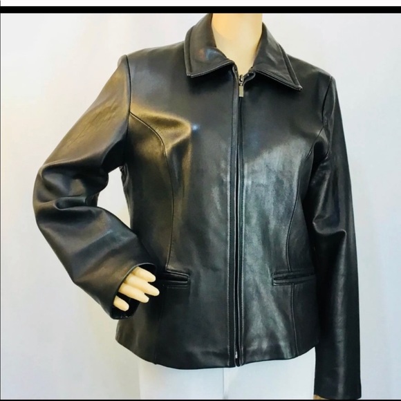 Katiana Couture Jackets & Blazers - Katiana Couture black leather jacket